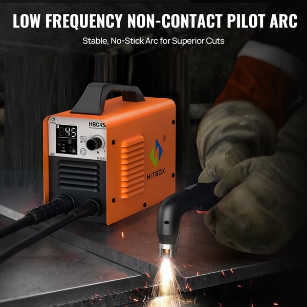 Plasma Cutter, 110/220V, Ikke-kontakt Skæring, Digitalt LED Panel,HBC45II