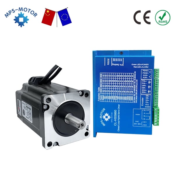 Servo Stepper Motor, Lukket Sløjfe System, Kompatibel med MACH3 Kontrol,3 akse 8.0N sæt