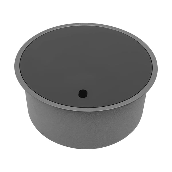 Køkkenvask, Rustfrit Stål, Enkelt Skål Design,sort