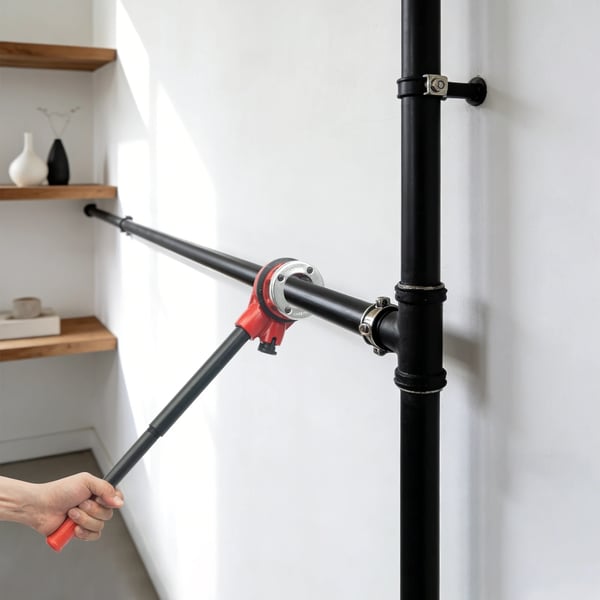 Ratsche Rørgevindingskit, Håndholdt Værktøj, Omfattende Tilbehørssæt,6 Pcs Kit