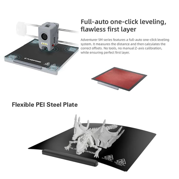 3D-printer, høj hastighed, automatisk nivellering,Eventyrer 5M