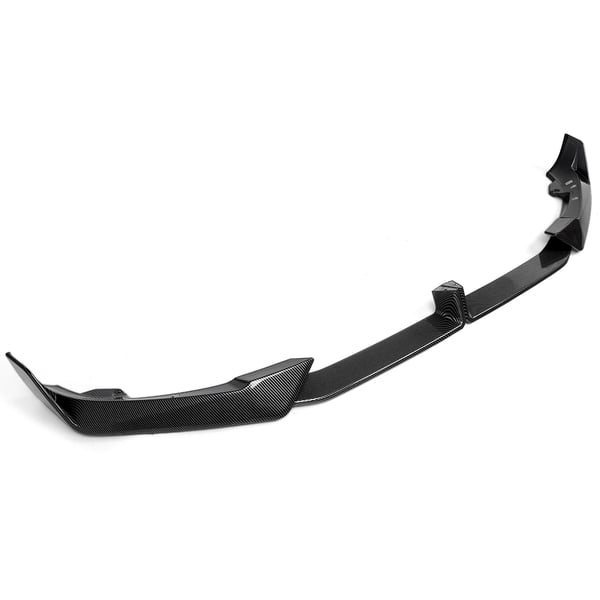 Front Nedre Bumper Spoiler, Kørekompatibilitet, Holdbart ABS Plastmateriale,Kulfiberlook