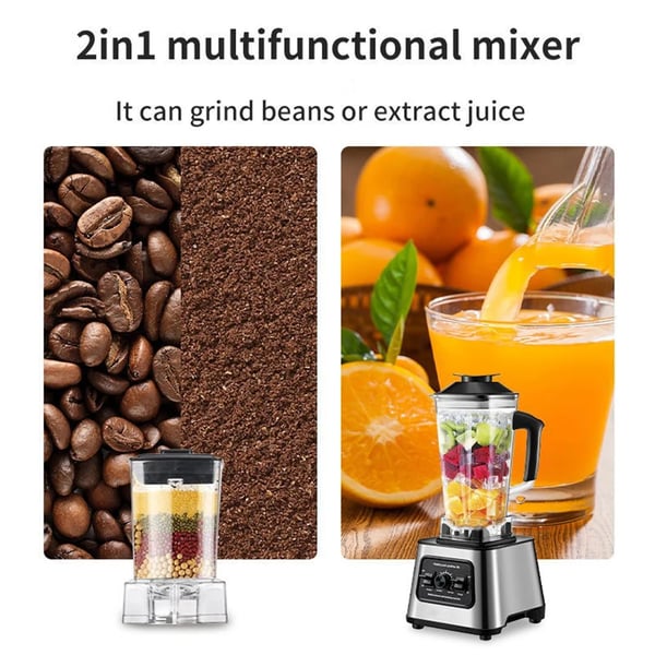 Kraftfull mixer, 6000W motor, 2,5L kapacitet,EU