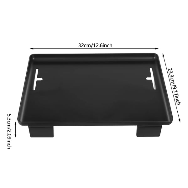 Sengebord, 32 x 23,3 x 5,3 cm, ABS-materiale, belastningsevne 20 kg, sengebordmontering, 1 niveau