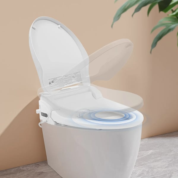 Bidet-wc-istuin, LED-valo, kaukosäädin,VALKOINEN