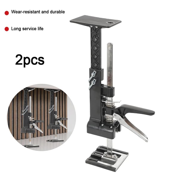 Jack Lift Værktøj, Justerbar Højde, 200 kg Kapacitet, Kompatibel med Fliser og Døre, Holdbar Stål Konstruktion, Ergonomisk Design