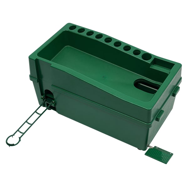 Golfbold dispenser, 100-bold kapacitet, justerbar højde, skridsikker design, holdbar ABS-konstruktion, fritstående