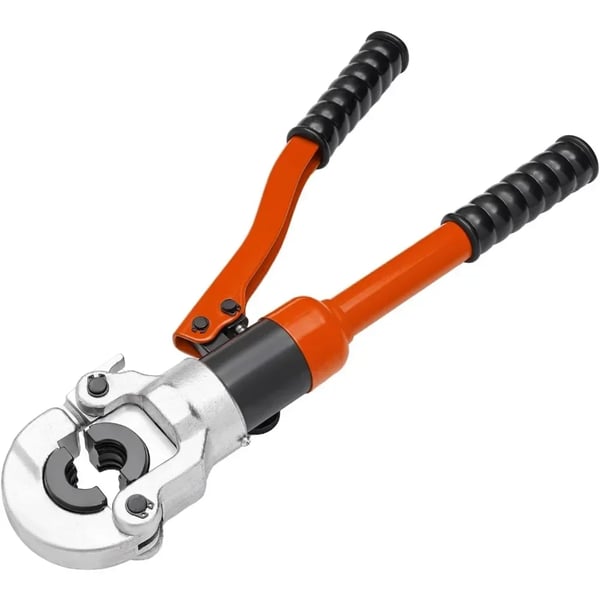 Hydraulisk Crimping Værktøj, 360° Rotationshoved, Kompatibel med Flere Dødsæt,Rød