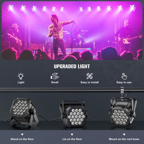 Lava valo, kauko-ohjain, DMX512-protokolla,EU Plug 4PCS