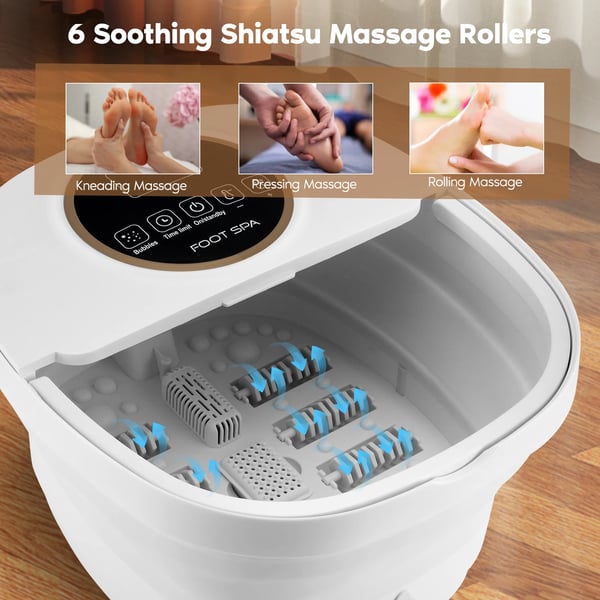 Fodmassageapparat, Varmefunktion, Sammenklappeligt Design,Europæisk standard