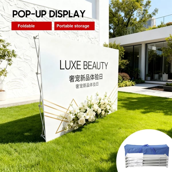 Displayramme, Aluminiumkonstruktion, Hurtig installation,300 cm x 230 cm