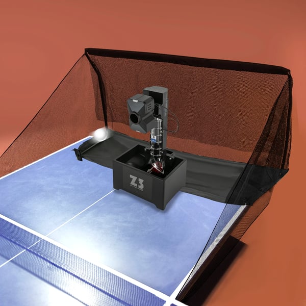 Ping Pong Bold Maskine, Trådløs Fjernbetjening, 10 Programmerbare Tilstande,sort