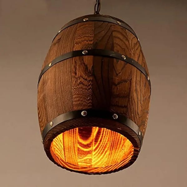 Pendellampe, Industriel Retro Design, Justerbar Kæde,Brun