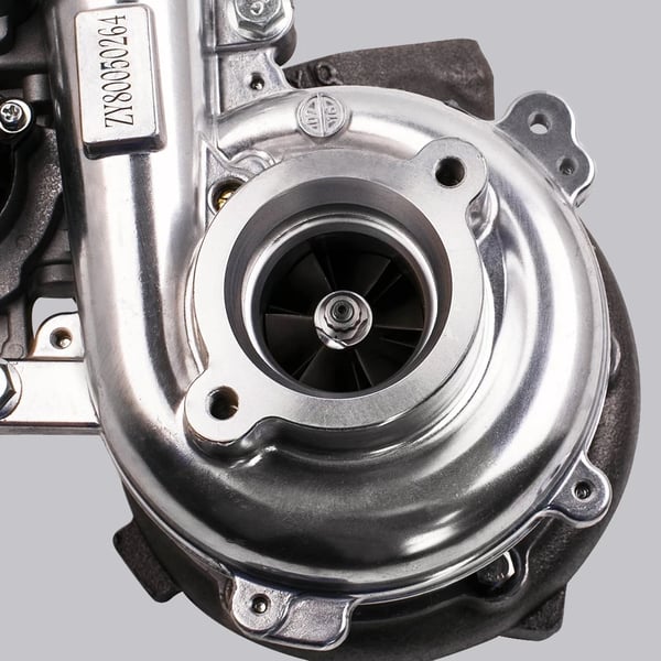 Turbocharger, 30 cm længde, 27 cm bredde, 10 kg vægt, passer til kompatibel dieselmotor, maksimal effekt 171 HK