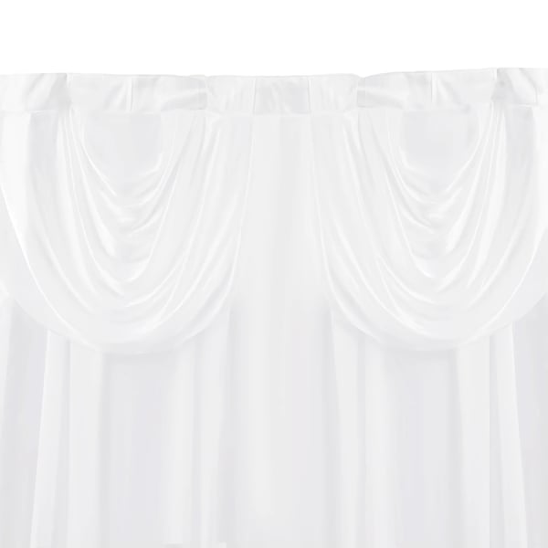 Gardiner, Transparenta Draperier, Integritetsskärm,VIT
