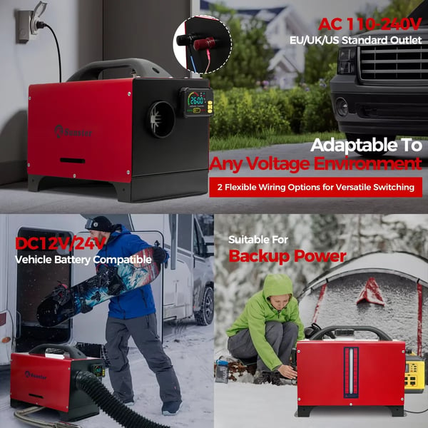 Diesel-lämmitin, Bluetooth-ohjaus, Tehokas lämmitysjärjestelmä,8KW