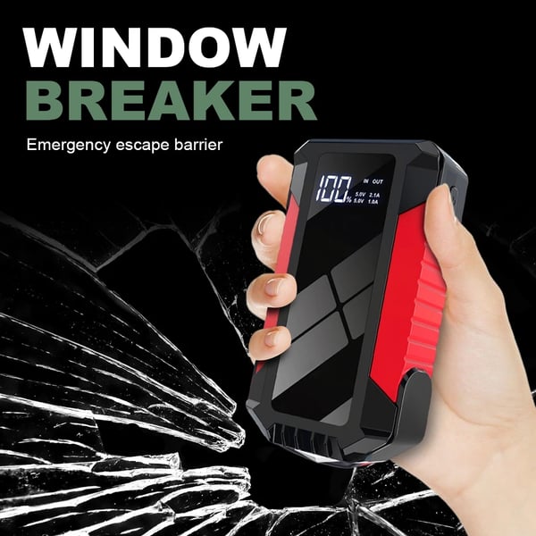 Bil Jump Starter, Bærbar Luftkompressor, Nødoplader,7000A 20000mAh