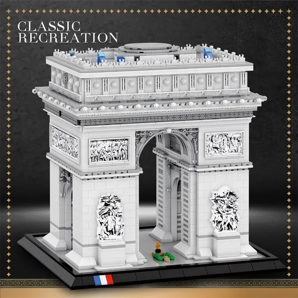 Samlingsmodel, Arc de Triomphe Replica, Uddannelsesmæssigt DIY-sæt,Med kasse