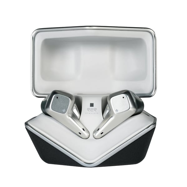 In-ear høretelefoner, aktiv støjreduktion, Bluetooth 5.2,Sølv