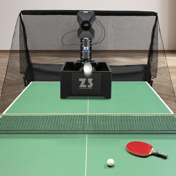 Automatisk Bordtennisbollmaskin, 10 Serveringslägen, 100 Bollar Kapacitet, Trådlös Fjärrkontroll