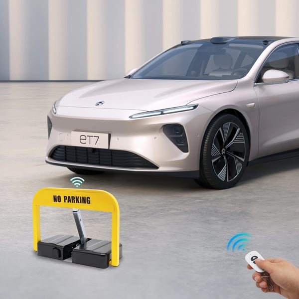 Parkeringslås, 12W Effekt, DC3.7V Spänning, Vattentät IP67, Lyft Höjd 31cm, Fjärrkontroll Avstånd ≤15m