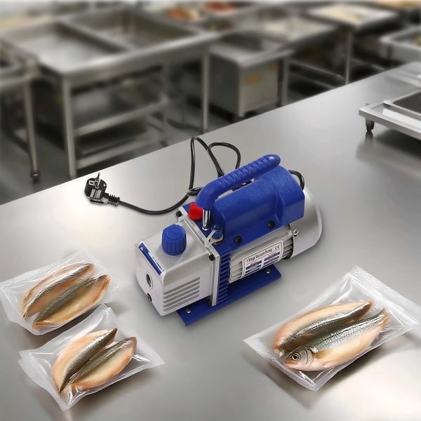 AC genopretningsmaskine, 180W vakuumpumpe, manifoldmålesæt,Blå