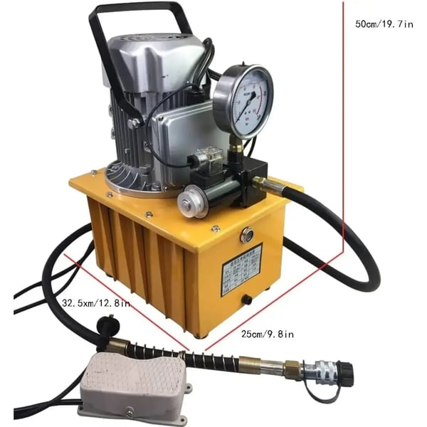 Elektrisk hydraulisk pumpe, 750W effekt, 10000PSI tryk,EU, 220V