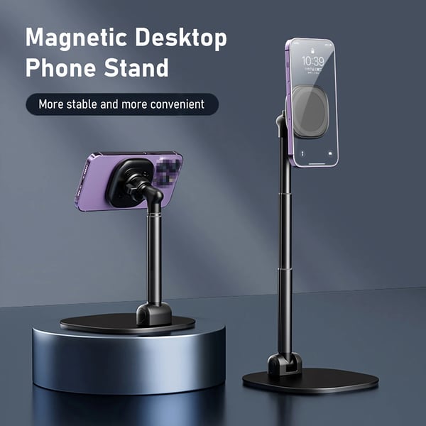 Telefonstativ, Aluminiumkonstruktion, 360° Rotérbar,Sort
