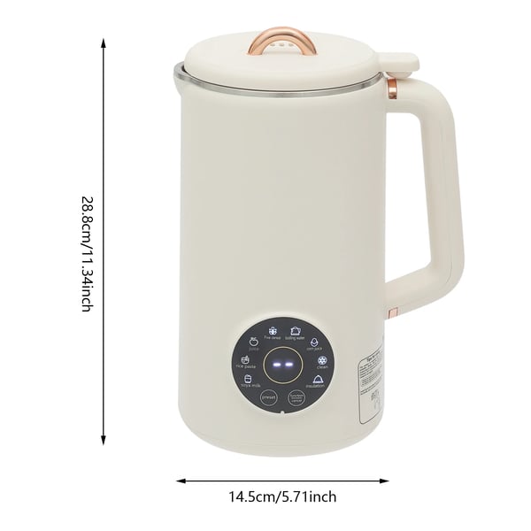 Soyamælk Blender, 304 Rustfrit Stål, 10 Blade,Elfenben