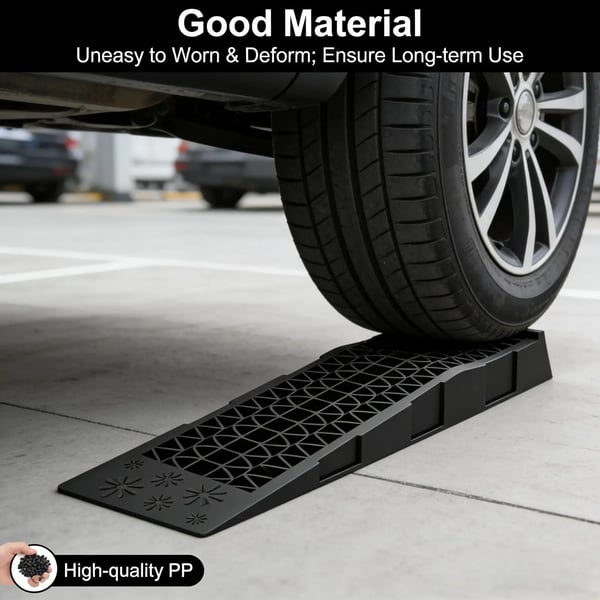 Automotive Plast Ramp, Belastningskapacitet 3T, Maksimal Højde 70mm, Tiltvinkel 8.6°, Dimensioner 69.8x20x7.8cm, Antal Stykker 2