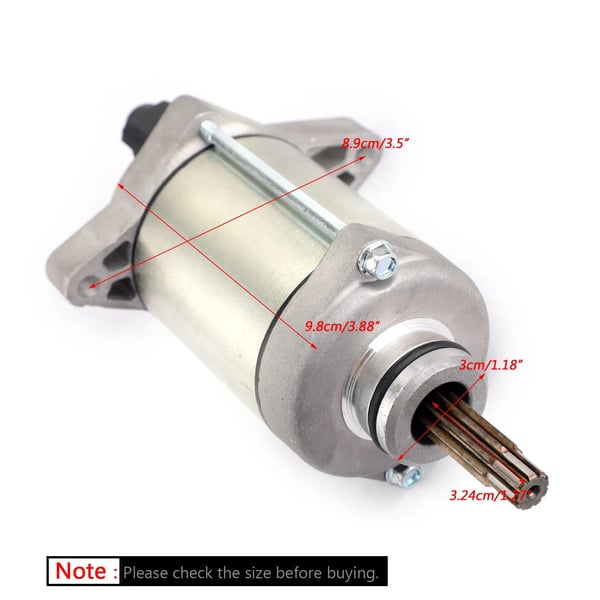 Startermotor, Heavy Duty, 12V Spænding, 9 Tænder, Dimensioner: 18x13x9 cm, ISO 9001 Certificeret