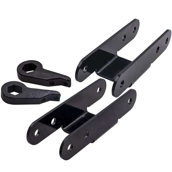 Lift Kit, Justerbar Forhøjning, Bageste Shackles, Kompatibel med GMC og Chevy