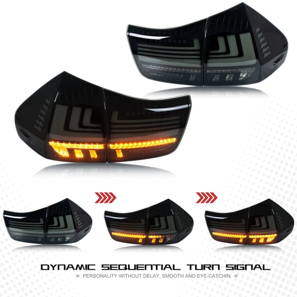 LED Baglygter, 35W, Spænding: 12V, Lumen: 3400LM, Kompatibilitet: Lexus RX350 RX330 RX400h (2004-2009), Dynamisk Signal