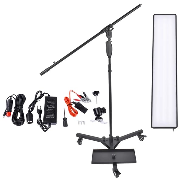 Bilkarosseri Lampe, Holdbart plastik, 25 x 12 x 3 cm, Sort, Egnet til forskellige PDR-applikationer, LED