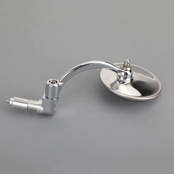 Bar End Spejle, Billet Aluminium, 87 mm Bred x 87 mm Høj, 360° Rotation, Passer til 17,2 mm - 22 mm Styr, 1 Par