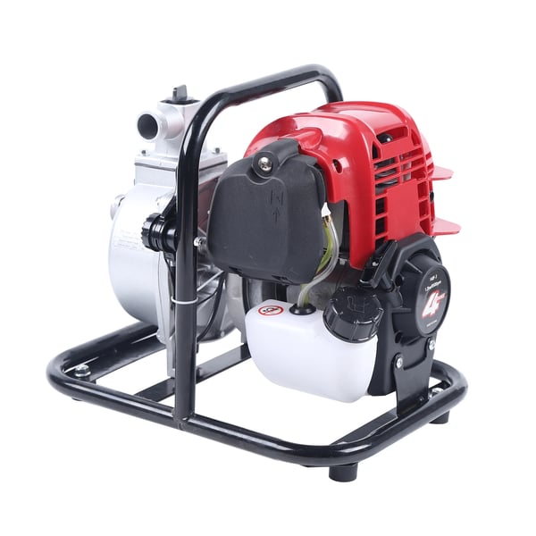 Benzinmotor Vandoverførselspumpe, 8000L/time Flow Rate, 30m Løftekapacitet,EU, Rød