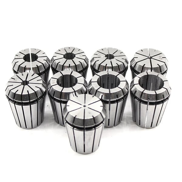 Collet Chuck, Højhastighedsstål, Længde 40mm, Diameter 33mm, MT3 Skaft Type, M12 Trækstang Gæng