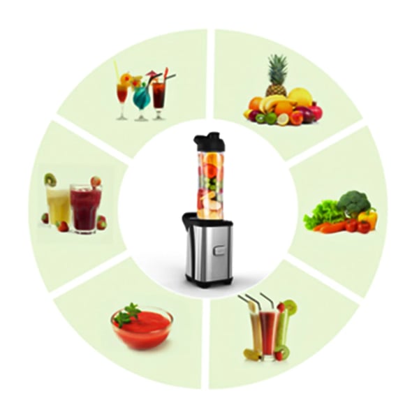 Juicer Extractor, 600 ml kapacitet, højtydende præstation,EU stik