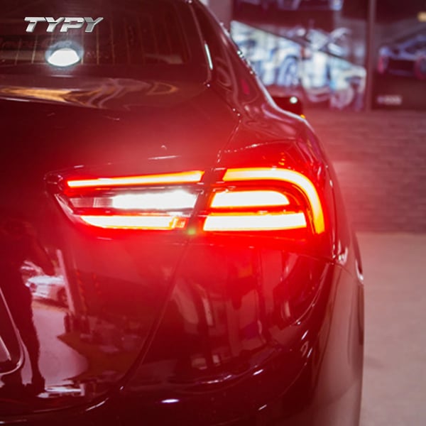 Baglygtesamling, Kompatibel med Maserati Quattroporte 2013-2021, Forbedret Synlighed,Rød Klar