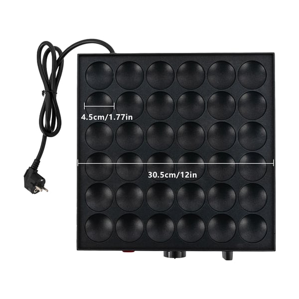 Pandekagemager, 900 W, 220 V, 33 * 32 * 20 cm, Temperaturinterval 50-300℃, Bordmontering