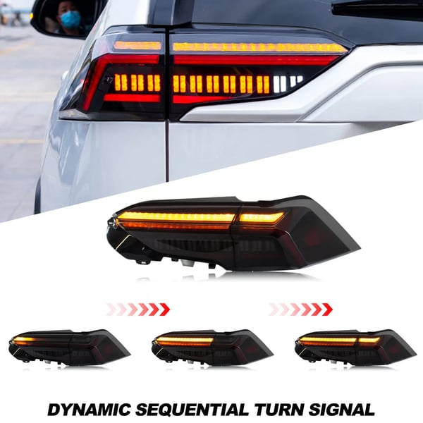 LED Baglygtesamling, 12V Spænding, 35 Watt Effekt, IP67 Vandtæt Vurdering, Dynamisk Blinkfunktion, Kompatibel med Kompakt SUV 2019-2025