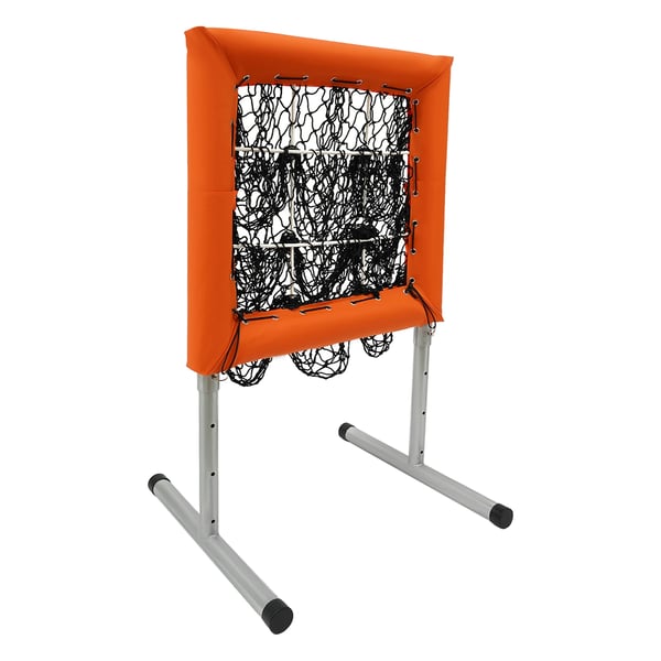 Basebollträningsutrustning, justerbar höjd, multifunktionell, Orange