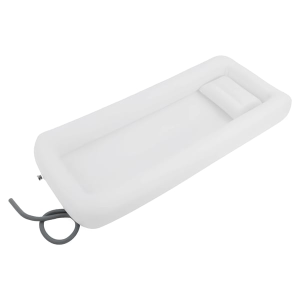 Oppustelig Badekar, Holdbar PVC Konstruktion, Praktisk Design,HVID