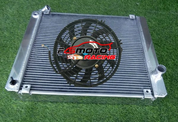 62MM 3 Række Aluminium Radiator, Heavy-Duty Køling, TIG Svejset Konstruktion, Spejlpoleret Finish