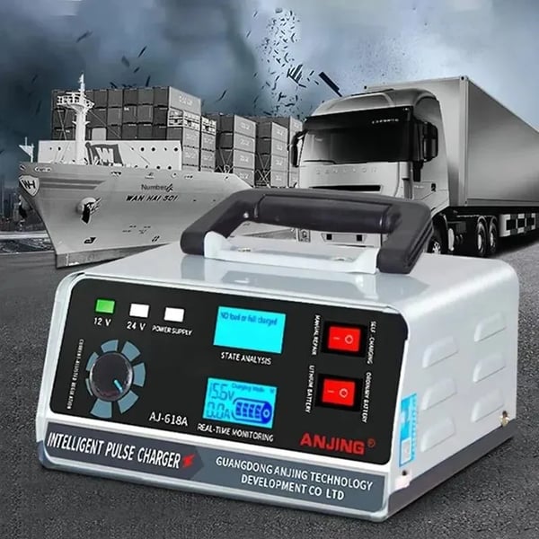 Batterioplader, Smart Pulse Reparation, Fungerer med 12V/24V Systemer,12V 40A /24V 20A