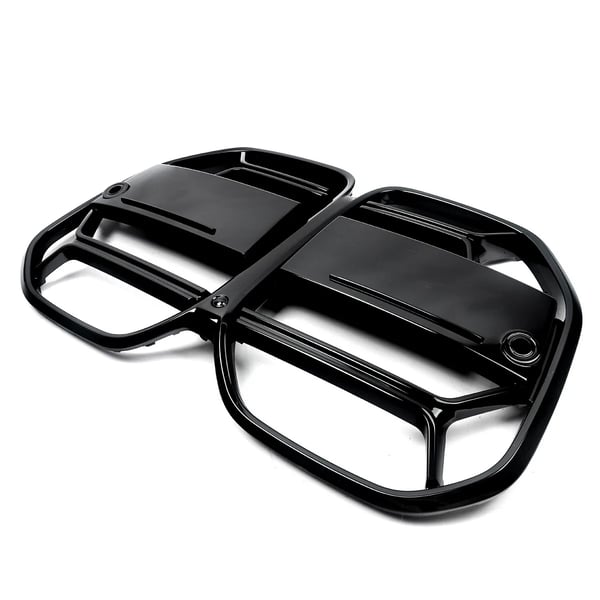 Front Gitter, Glans Sort Finish, Direkte Erstatning, Kompatibel med BMW, glans sort