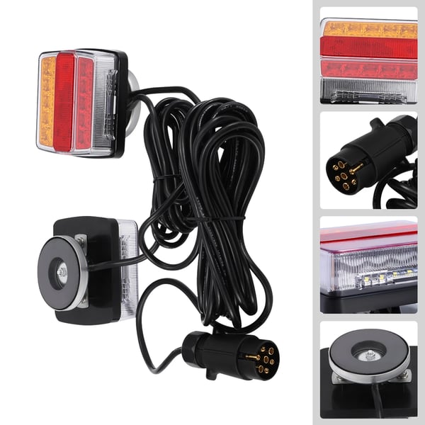 LED Trailer Baglygtsæt, 12V, Universel Kompatibilitet, Rød