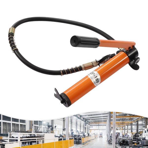 Hydraulisk Håndpumpe, Manuel Betjening, Kompakt og Holdbar,Appelsin