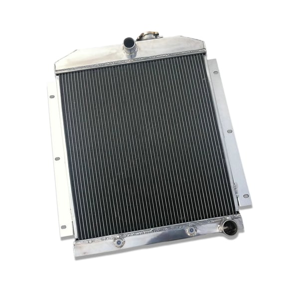 Aluminium Radiator, Kerne Størrelse 20,5" x 19,5" x 2", Øverste Udløbsdiameter 1,5", Nederste Udløbsdiameter 1,75", 3 Rækker
