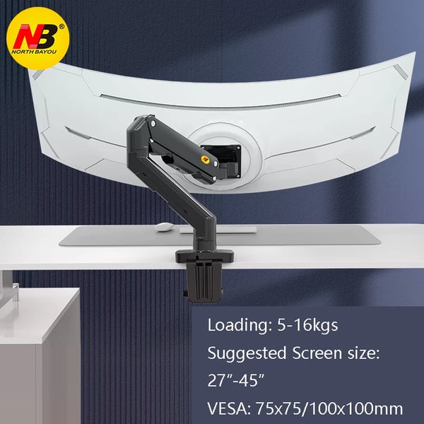 Monitorholder, Justerbar Arm, USB-port,G50
